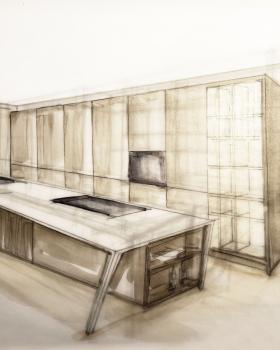 Entwurf Küchenmöbel - Variante 1